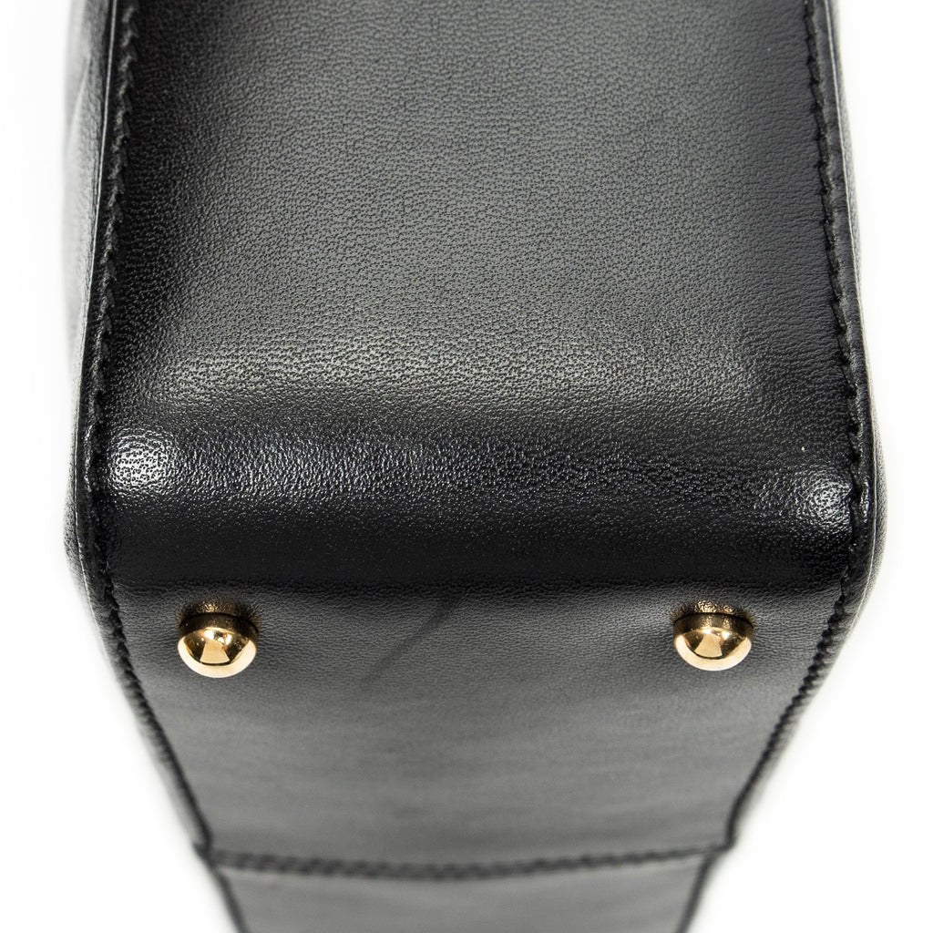 Shoulder Bag CC Square Zip Hobo Black Quilted Chocobar Leather