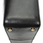 Shoulder Bag CC Square Zip Hobo Black Quilted Chocobar Leather