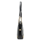 Shoulder Bag Triple CC Chain Tote Black Caviar Leather