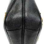 Shoulder Bag Triple CC Chain Tote Black Caviar Leather