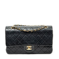 Shoulder Bag Classic Double Flap 26 Black Quilted Lambskin Leather
