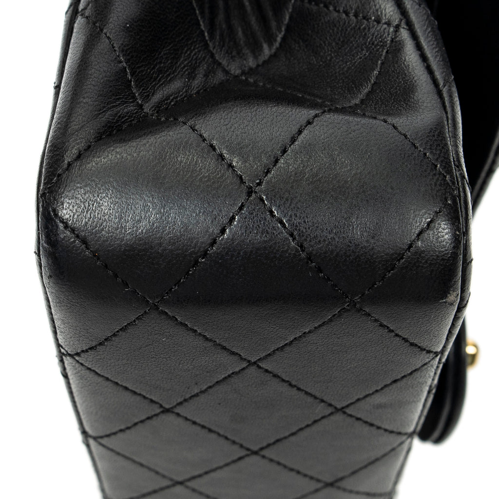 Shoulder Bag Classic Double Flap 26 Black Quilted Lambskin Leather