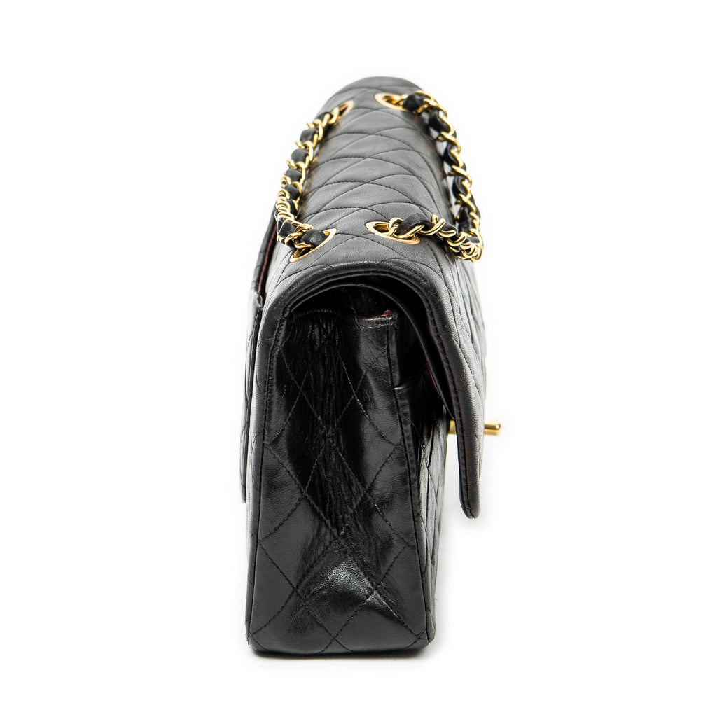 Shoulder Bag Classic Double Flap 26 Black Quilted Lambskin Leather
