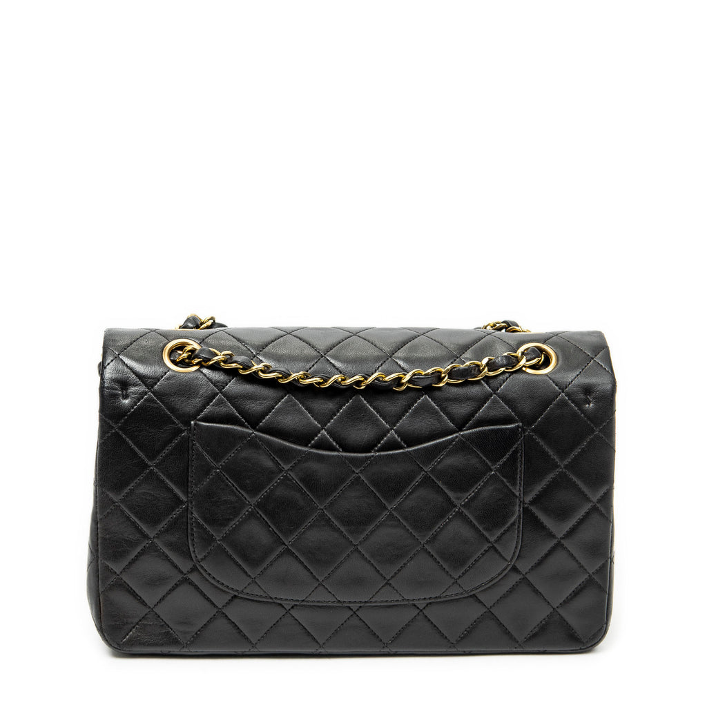 Shoulder Bag Classic Double Flap 26 Black Quilted Lambskin Leather