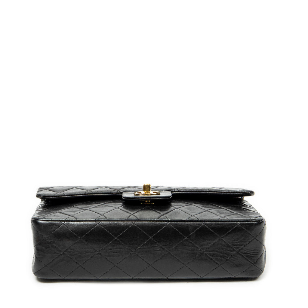 Shoulder Bag Classic Double Flap 26 Black Quilted Lambskin Leather
