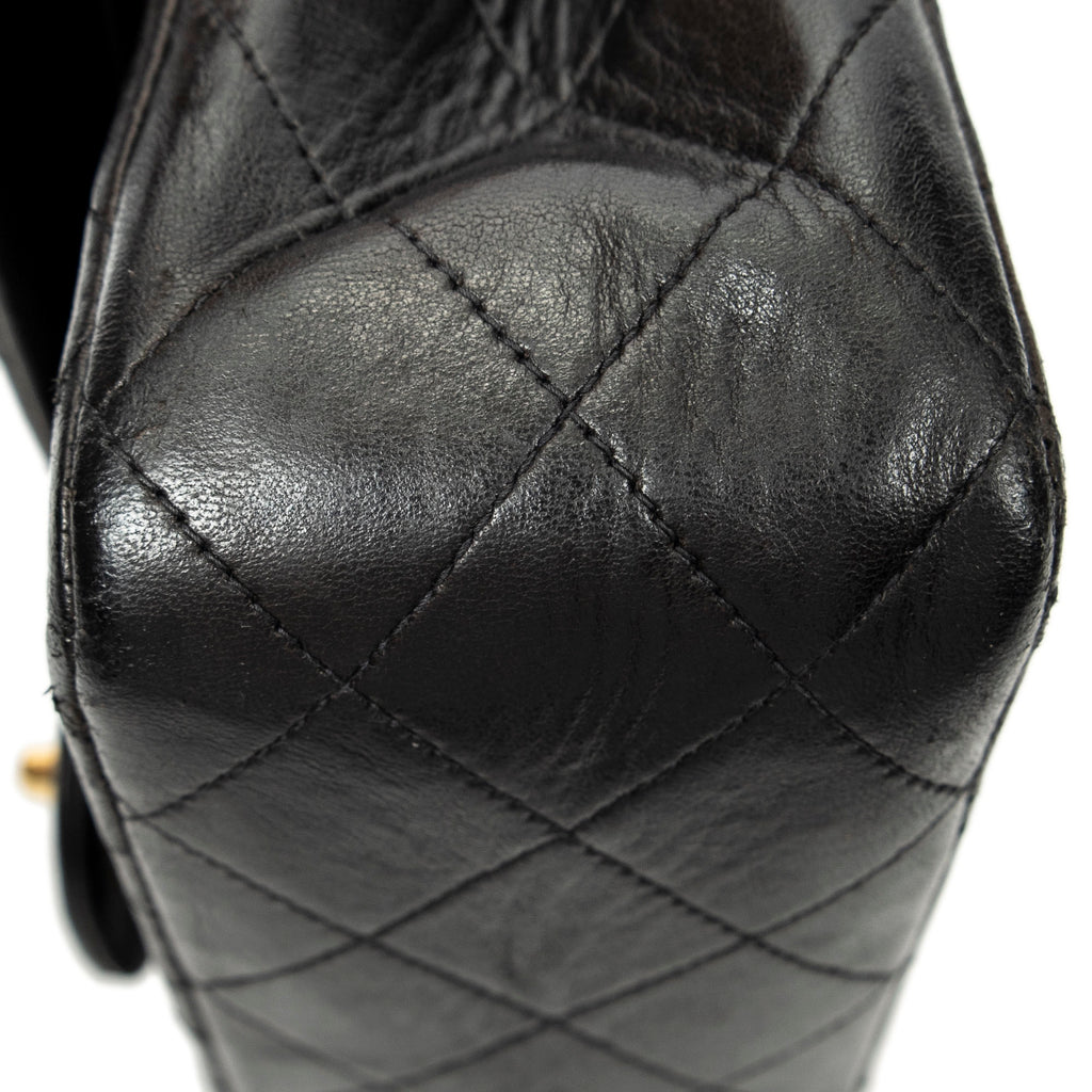 Shoulder Bag Classic Double Flap 26 Black Quilted Lambskin Leather