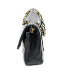 Shoulder Bag Classic Double Flap 26 Black Quilted Lambskin Leather