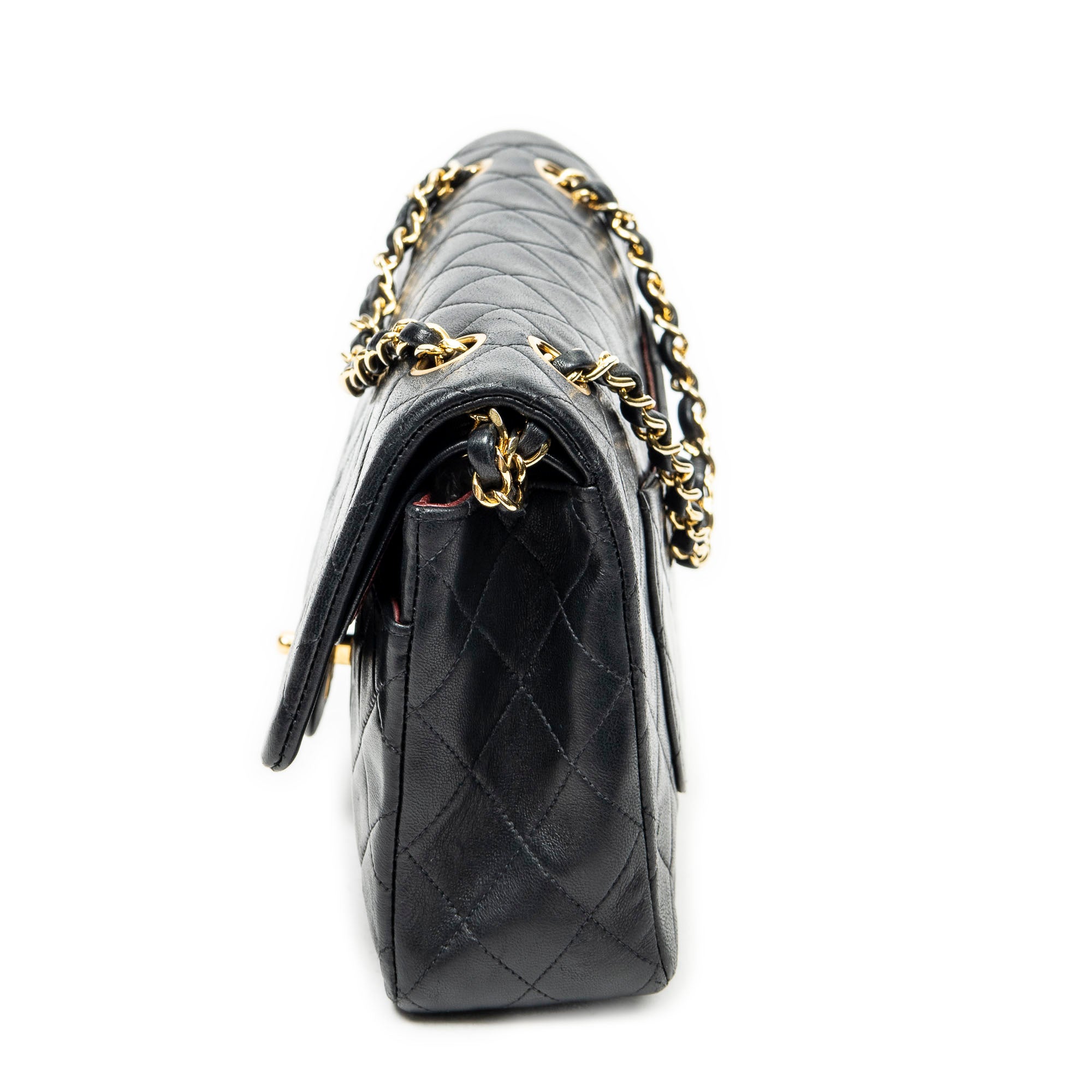 Shoulder Bag Classic Double Flap 26 Black Quilted Lambskin Leather