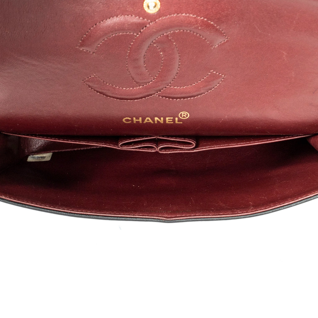 Shoulder Bag Classic Double Flap 26 Black Quilted Lambskin Leather