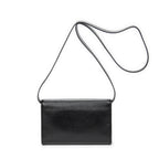Shoulder Bag Vintage CD Flap Crossbody Black Grained Calfskin Leather