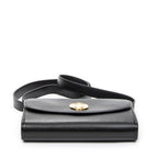 Shoulder Bag Vintage CD Flap Crossbody Black Grained Calfskin Leather