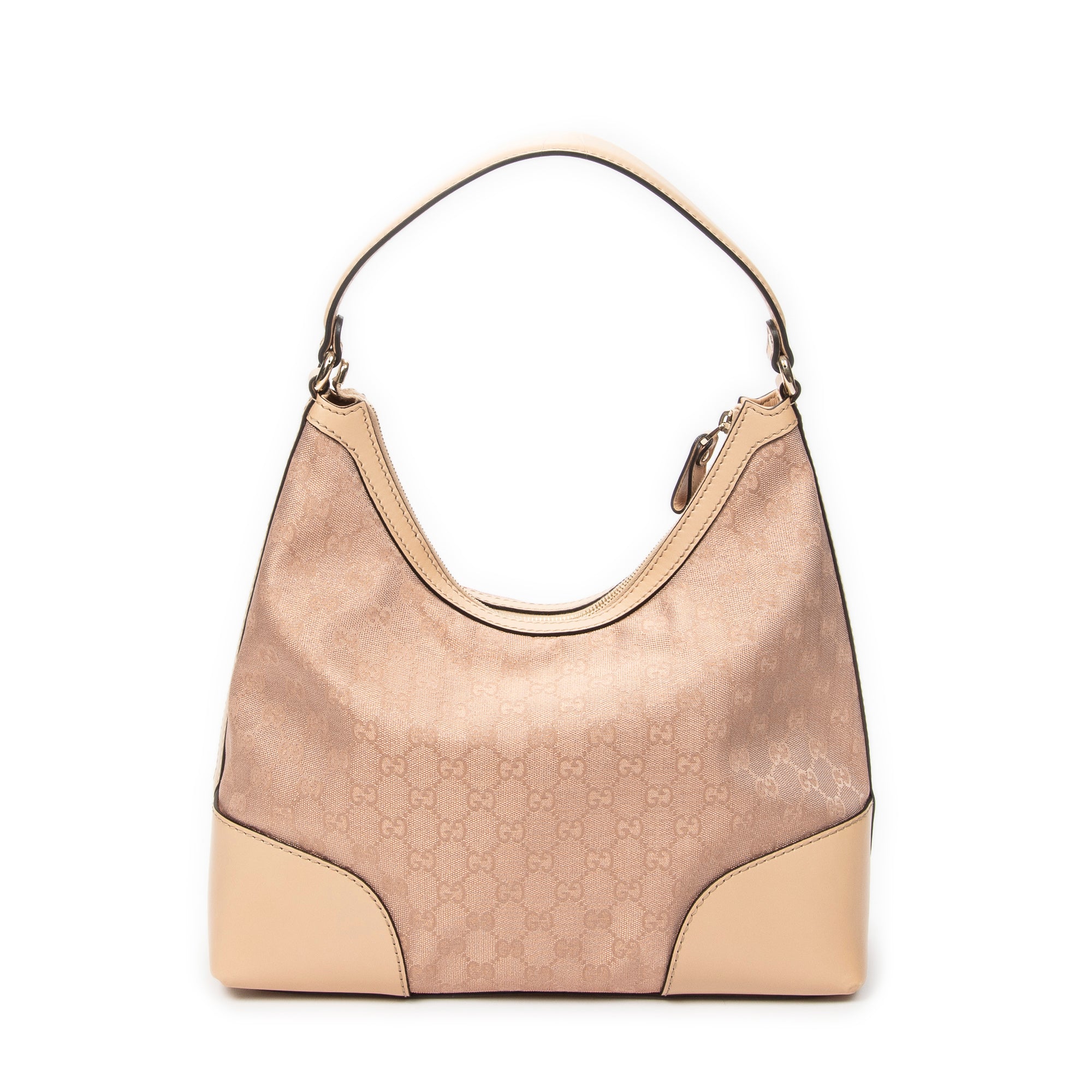 Shoulder Bag Medium Lovely Heart Hobo Light Pink Metallic Monogrammed Canvas