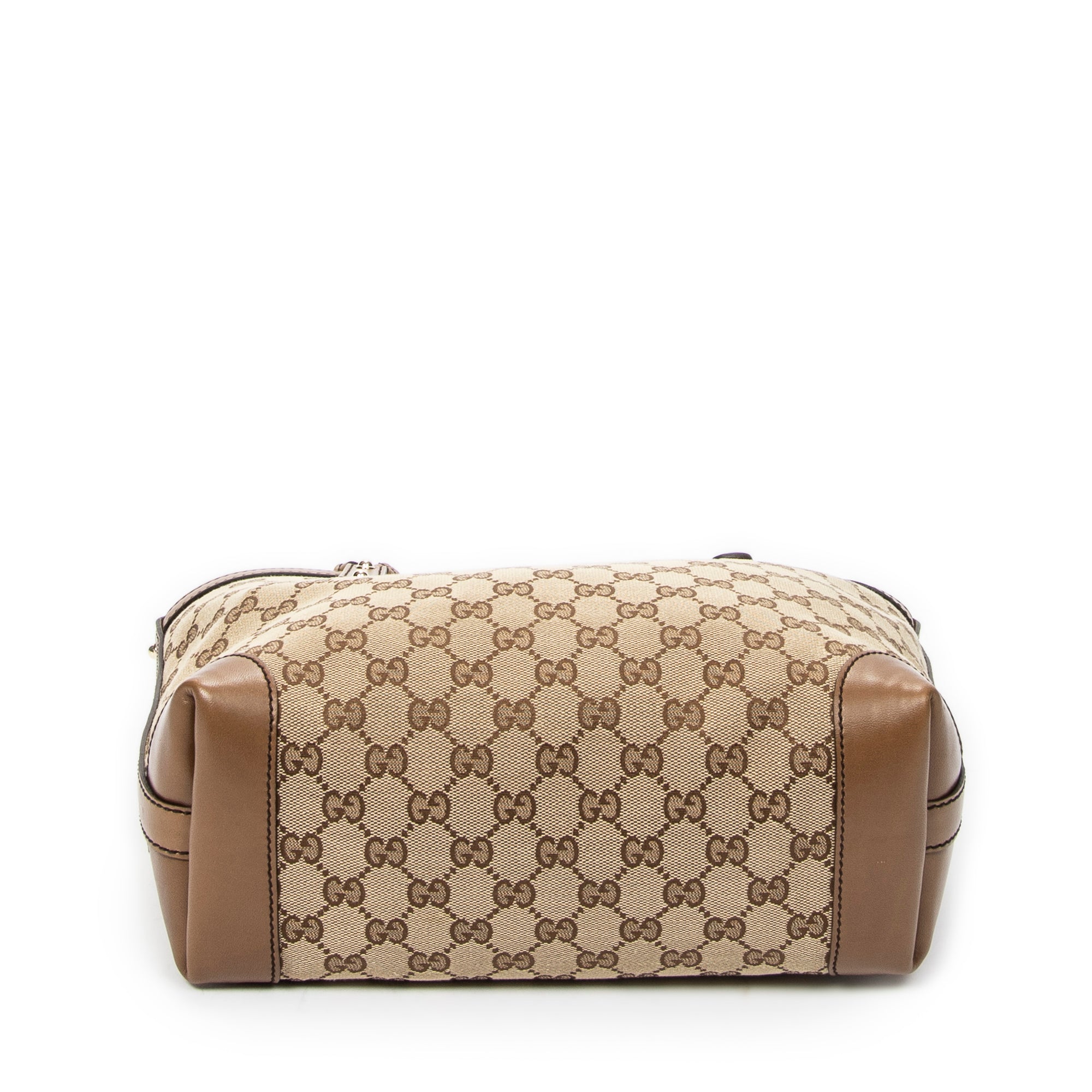 Shoulder Bag Small Craft Tote Beige Monogrammed Canvas