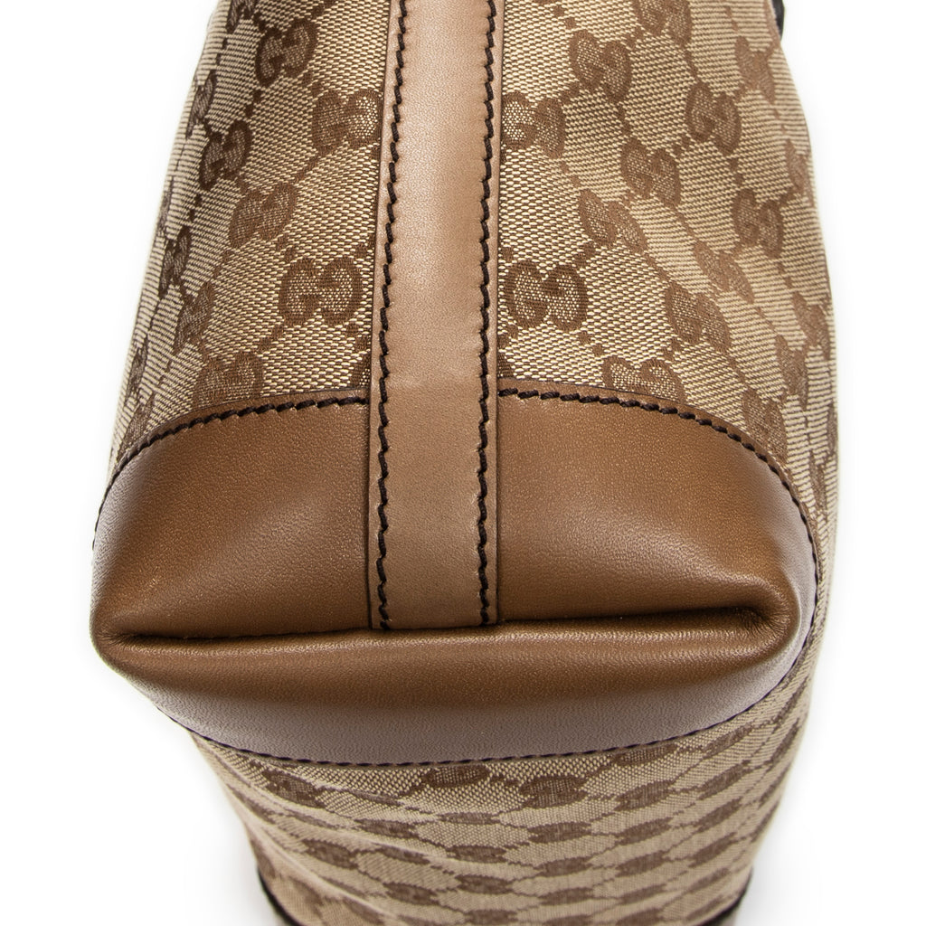 Shoulder Bag Small Craft Tote Beige Monogrammed Canvas
