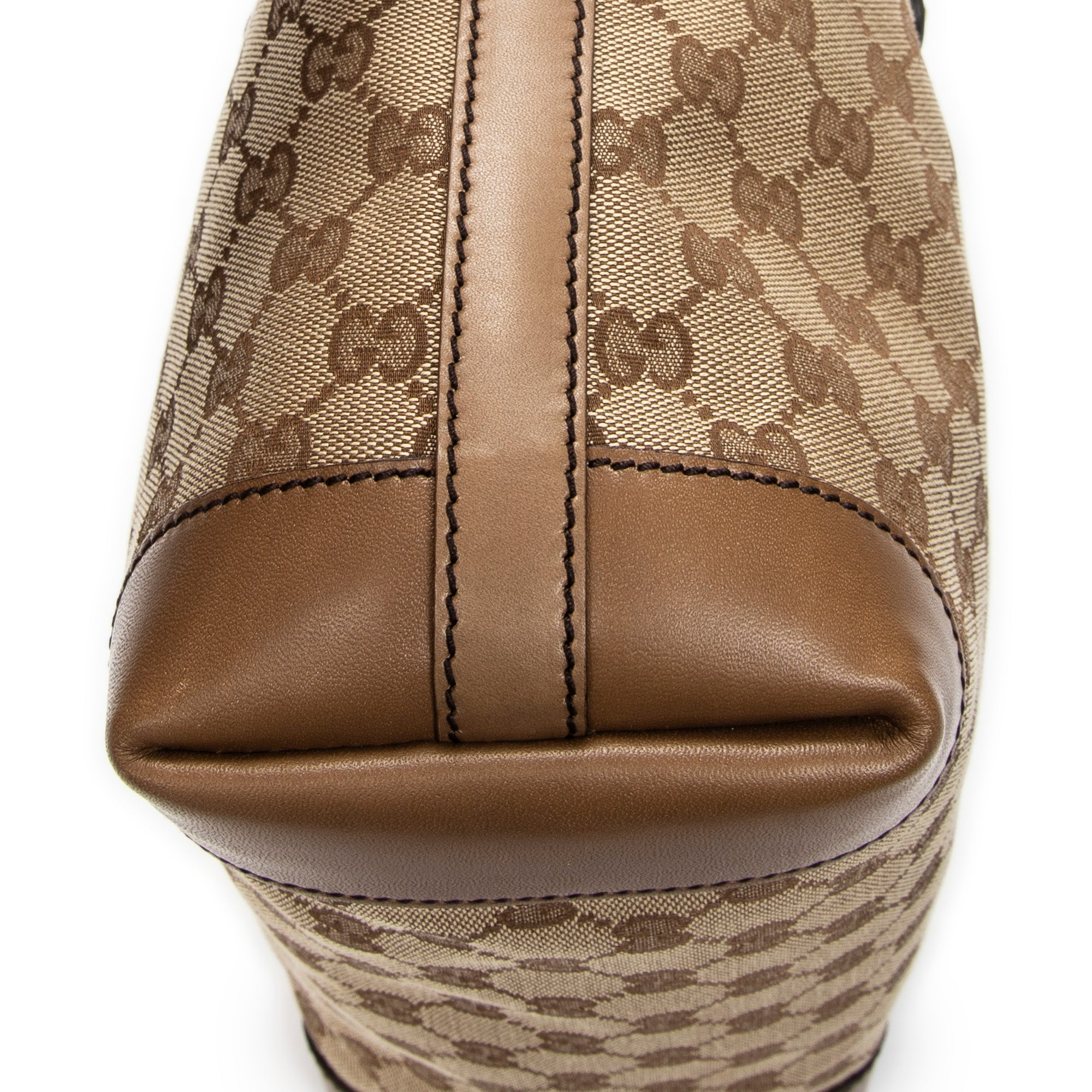 Shoulder Bag Small Craft Tote Beige Monogrammed Canvas
