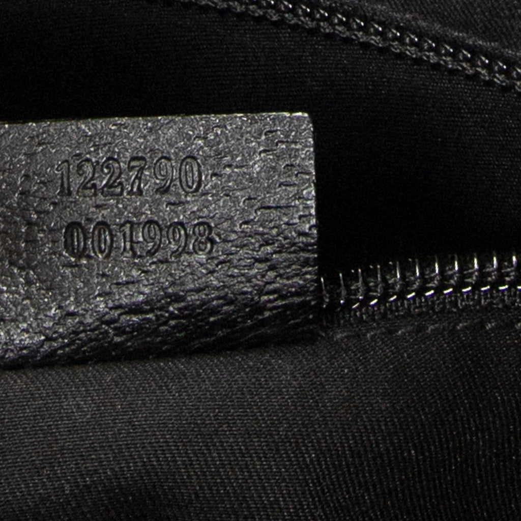 Shoulder Bag Round Zip Messenger Black Monogrammed Canvas