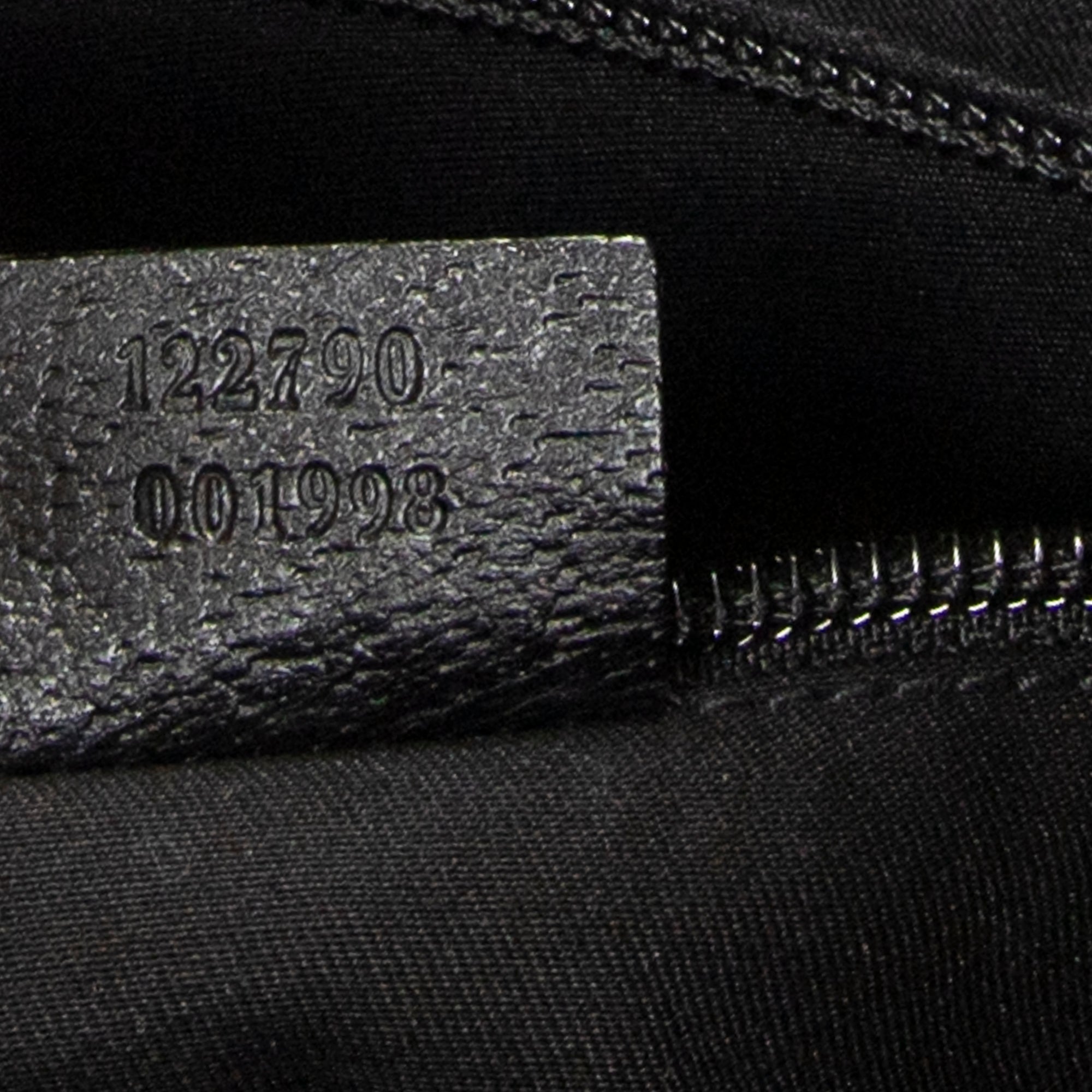 Shoulder Bag Round Zip Messenger Black Monogrammed Canvas