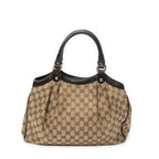 Shoulder Bag Small Sukey Tote Beige Monogrammed Canvas