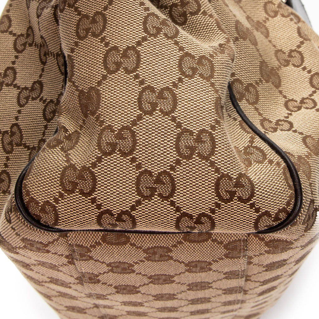 Shoulder Bag Small Sukey Tote Beige Monogrammed Canvas