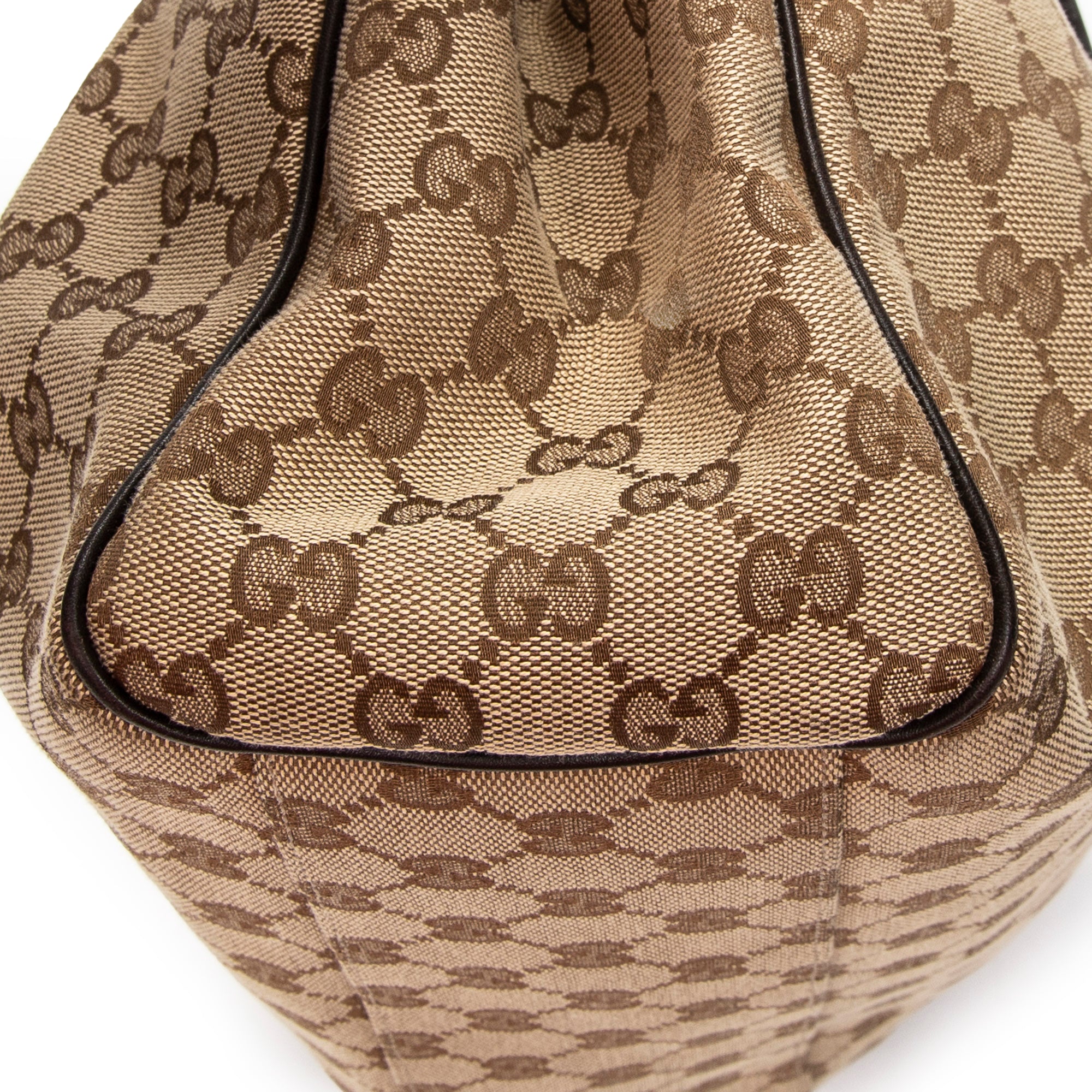 Shoulder Bag Small Sukey Tote Beige Monogrammed Canvas