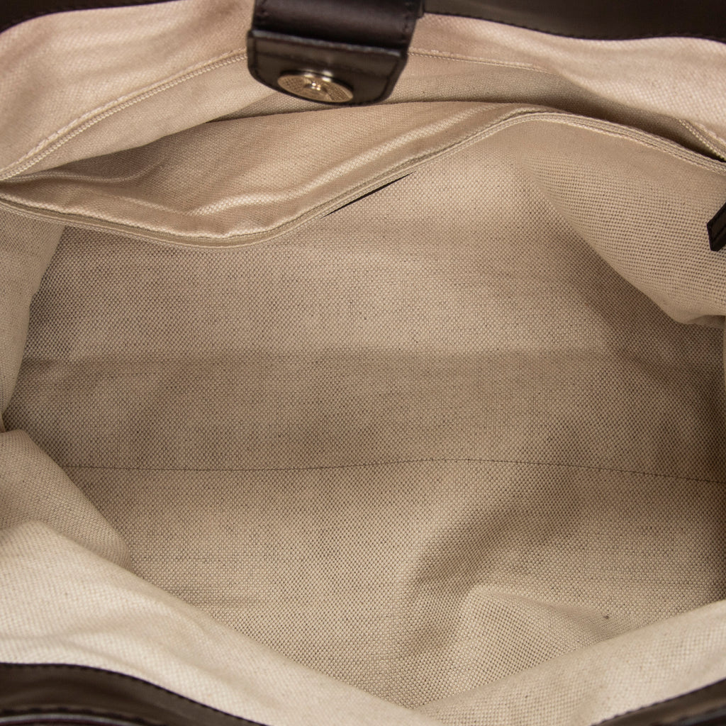 Shoulder Bag Small Sukey Tote Beige Monogrammed Canvas