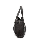 Shoulder Bag Abbey Hobo Diagonal Dark Brown Monogrammed Denim Canvas