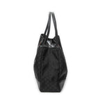 Shoulder Bag Large Web Princy Tote Black Monogrammed Nylon Canvas