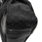 Shoulder Bag Large Web Princy Tote Black Monogrammed Nylon Canvas