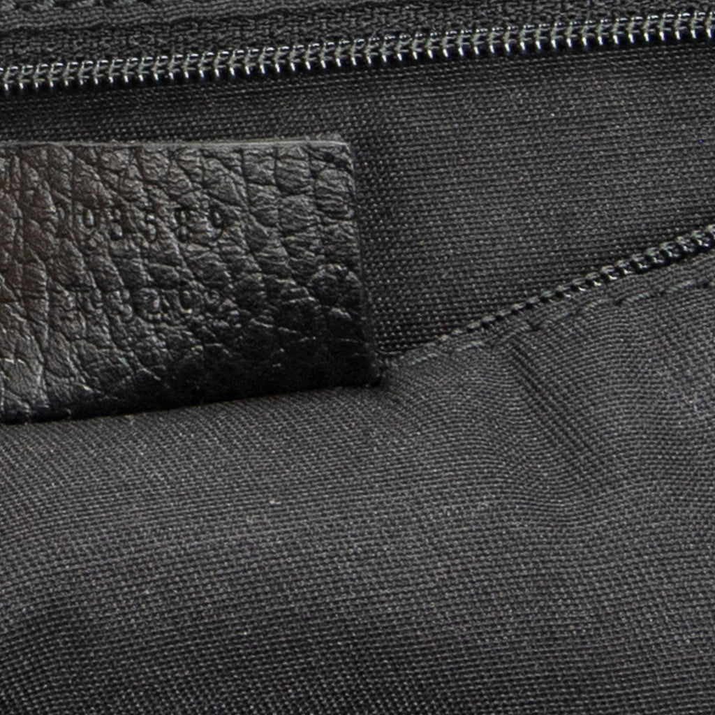 Shoulder Bag Large Web Princy Tote Black Monogrammed Nylon Canvas
