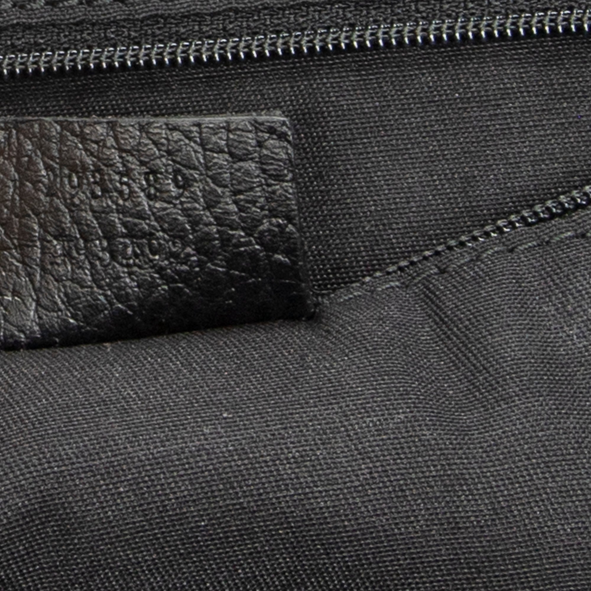 Shoulder Bag Large Web Princy Tote Black Monogrammed Nylon Canvas
