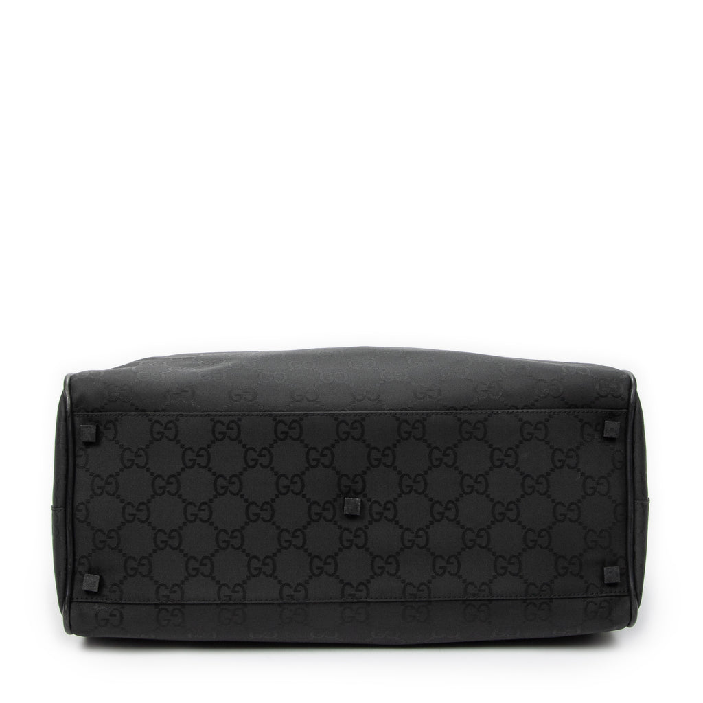 Travel Bag Travel Boston Black Monogrammed Nylon Canvas