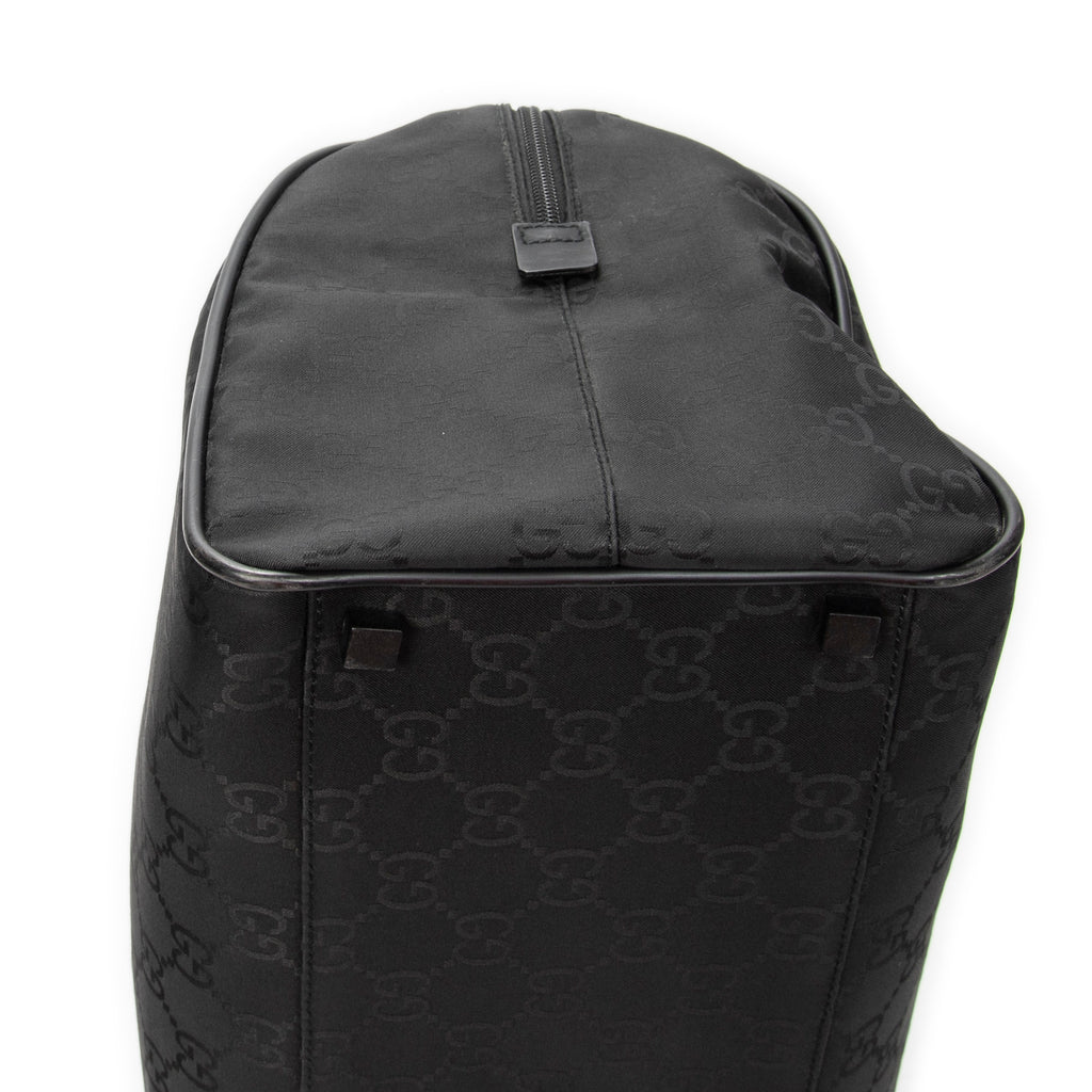 Travel Bag Travel Boston Black Monogrammed Nylon Canvas