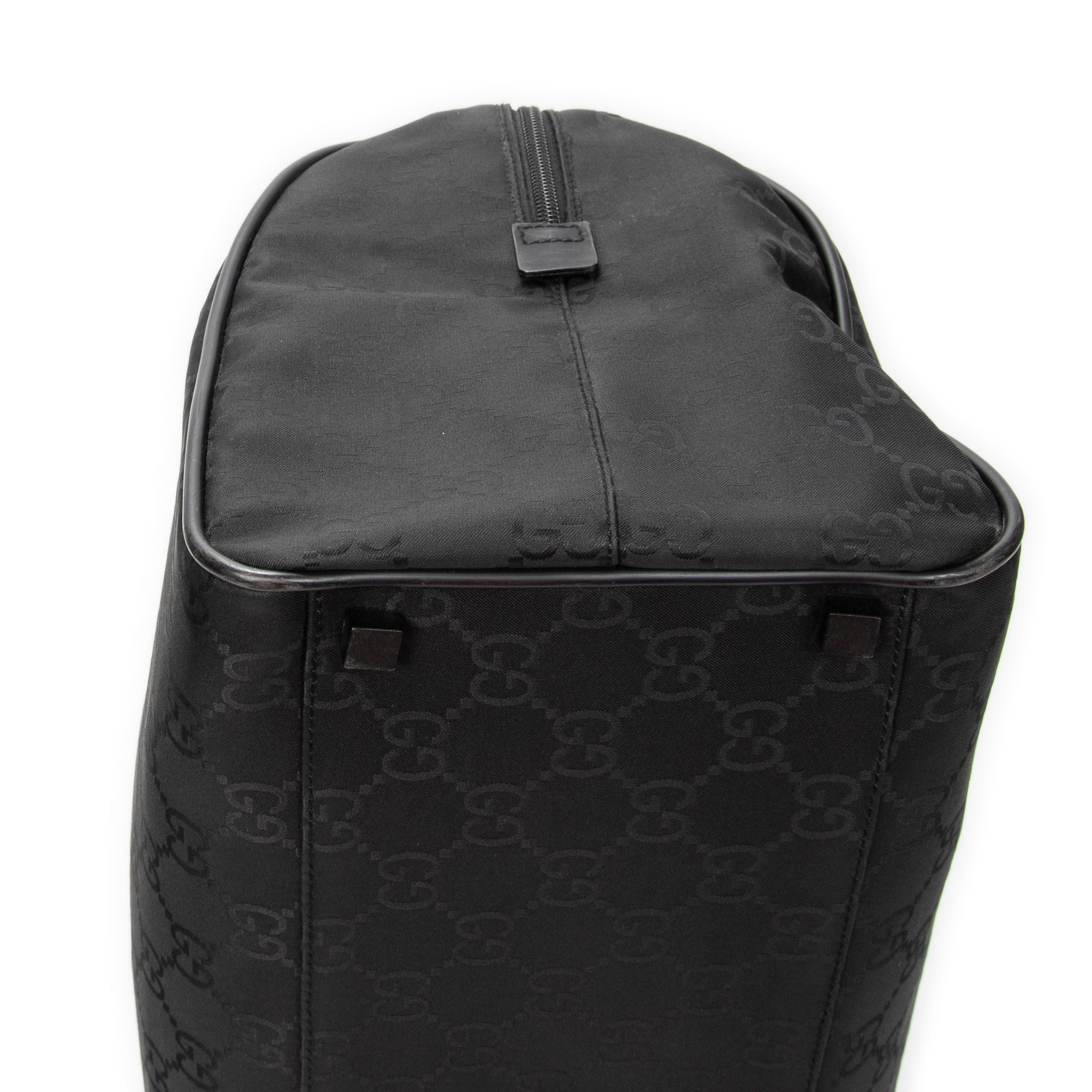 Travel Bag Travel Boston Black Monogrammed Nylon Canvas
