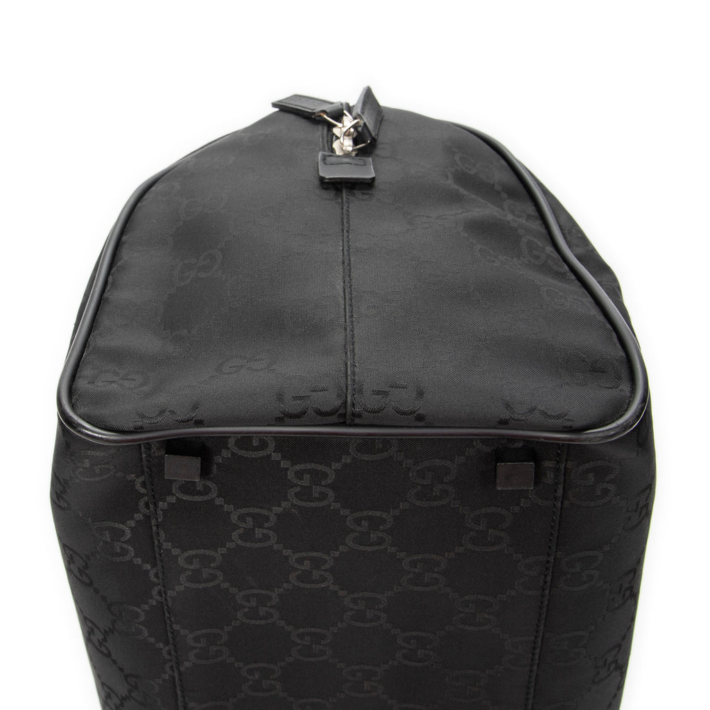 Travel Bag Travel Boston Black Monogrammed Nylon Canvas