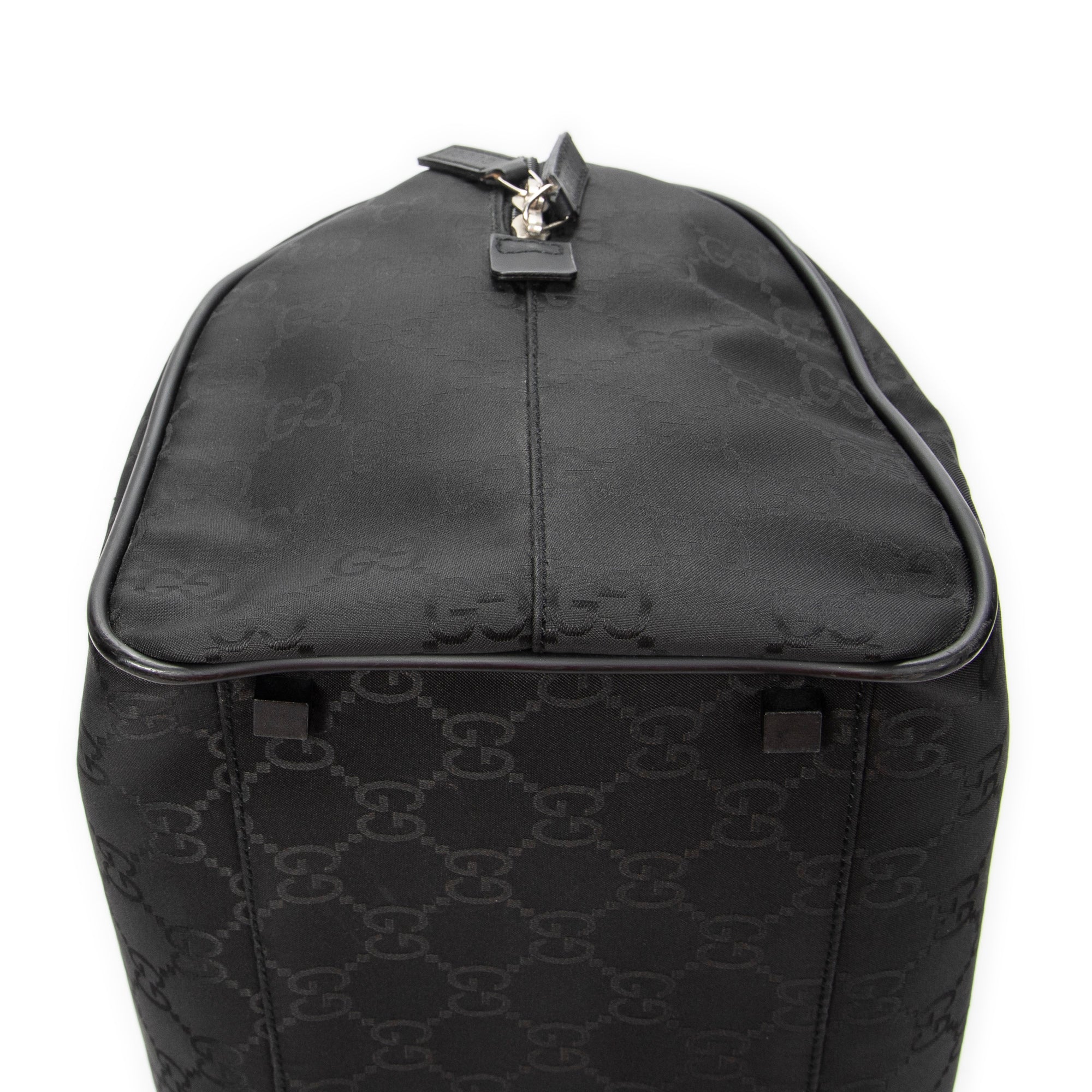 Travel Bag Travel Boston Black Monogrammed Nylon Canvas
