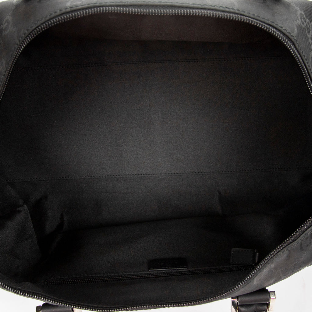 Travel Bag Travel Boston Black Monogrammed Nylon Canvas