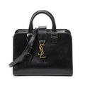 Shoulder Bag Baby Monogram Cabas Black Calfskin Leather