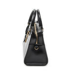 Shoulder Bag Baby Monogram Cabas Black Calfskin Leather