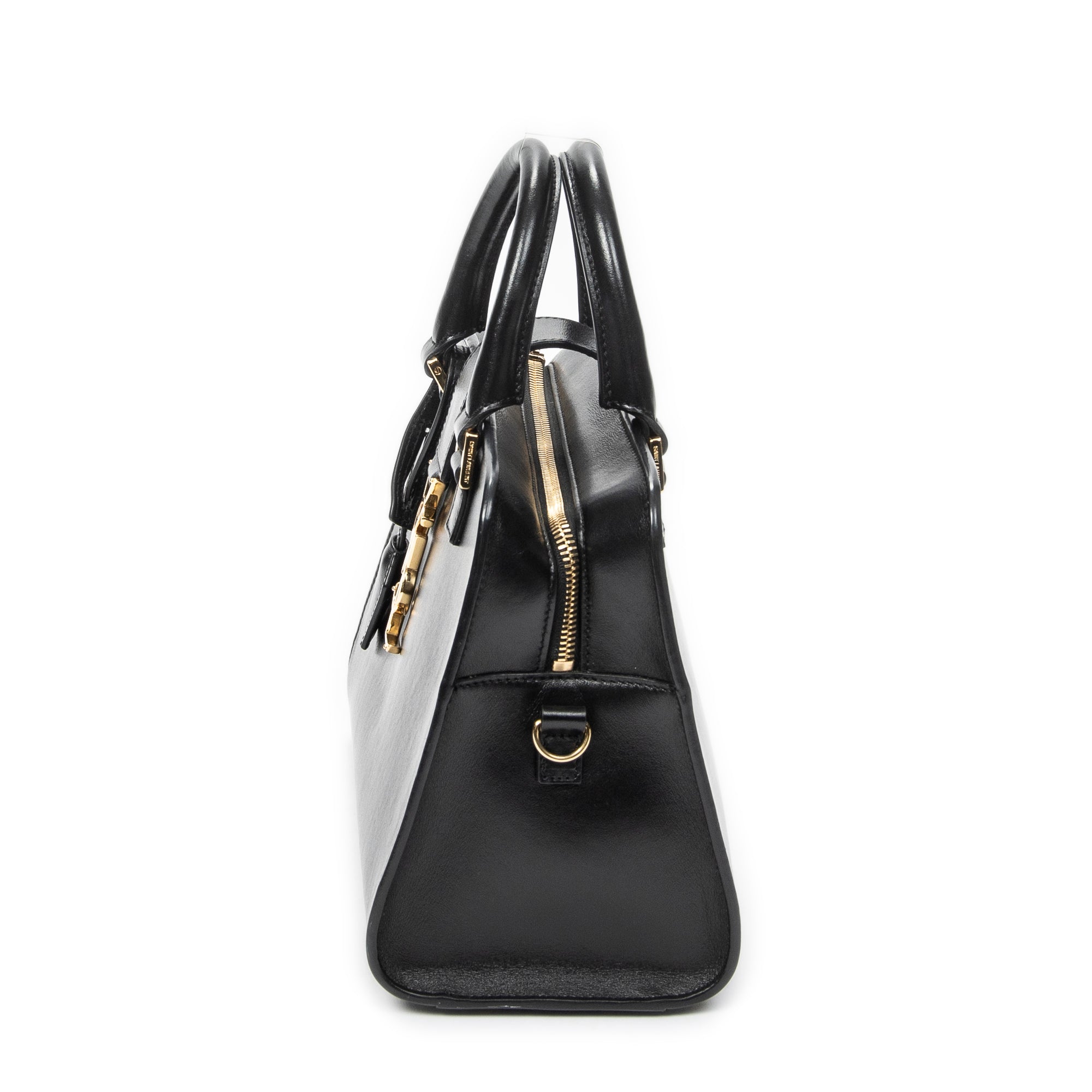 Shoulder Bag Baby Monogram Cabas Black Calfskin Leather