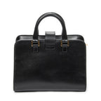 Shoulder Bag Baby Monogram Cabas Black Calfskin Leather