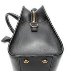 Shoulder Bag Baby Monogram Cabas Black Calfskin Leather