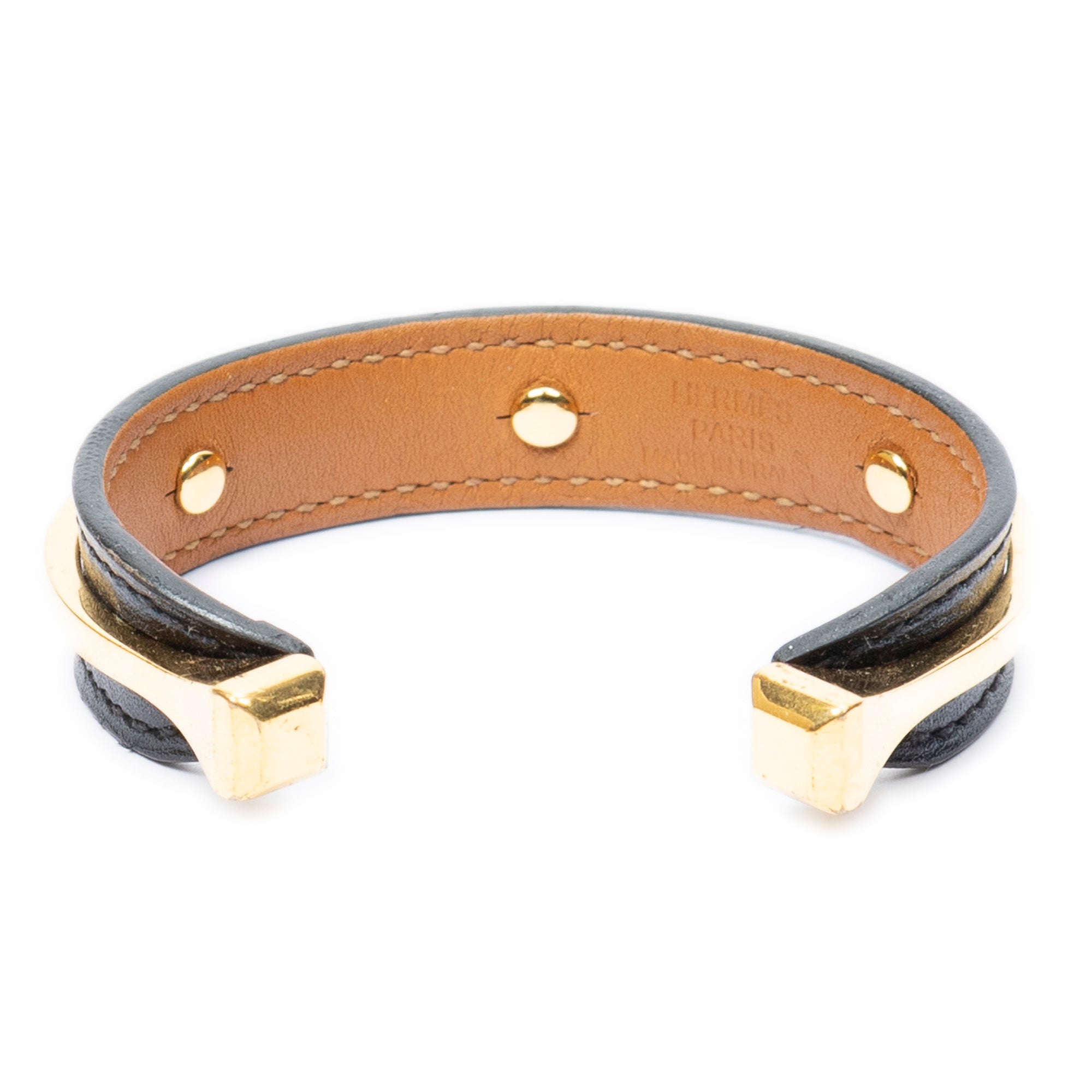 Bracelet Binome Cuff Bracelet S Black Box Leather
