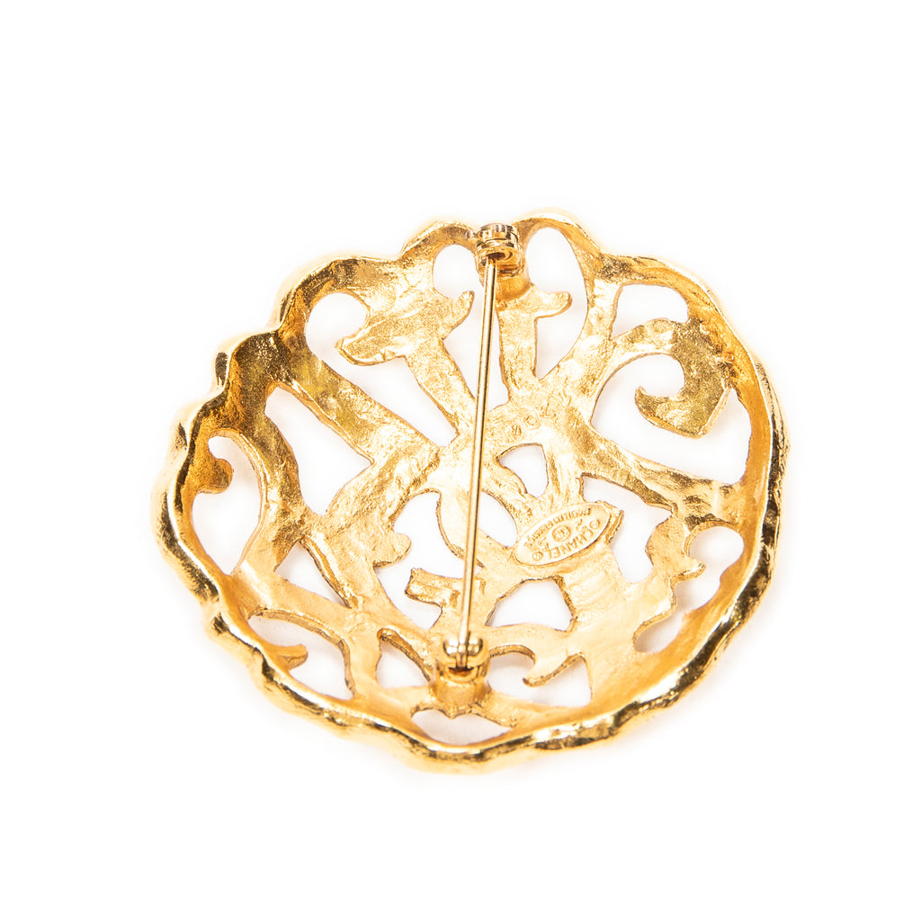 Brooch CC Brooch Gold Gold Plated