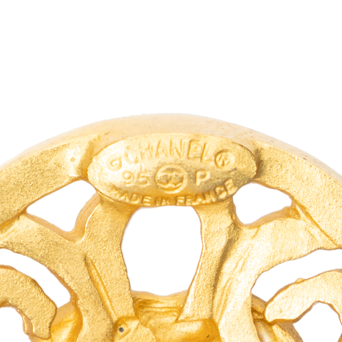 Earrings CC Round Clip On Earrings Gold Gold Plated