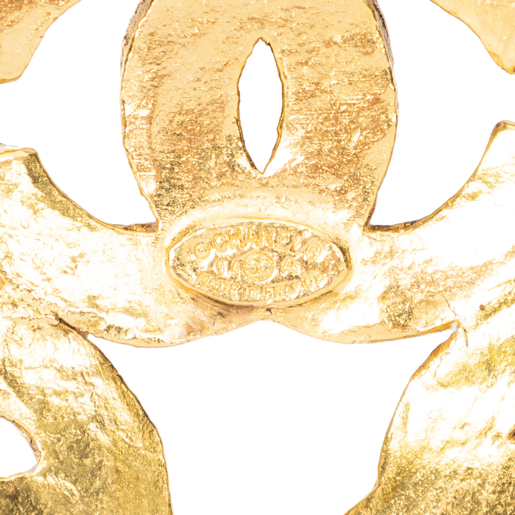 Necklace Triple CC Pendant Necklace Gold Gold Plated