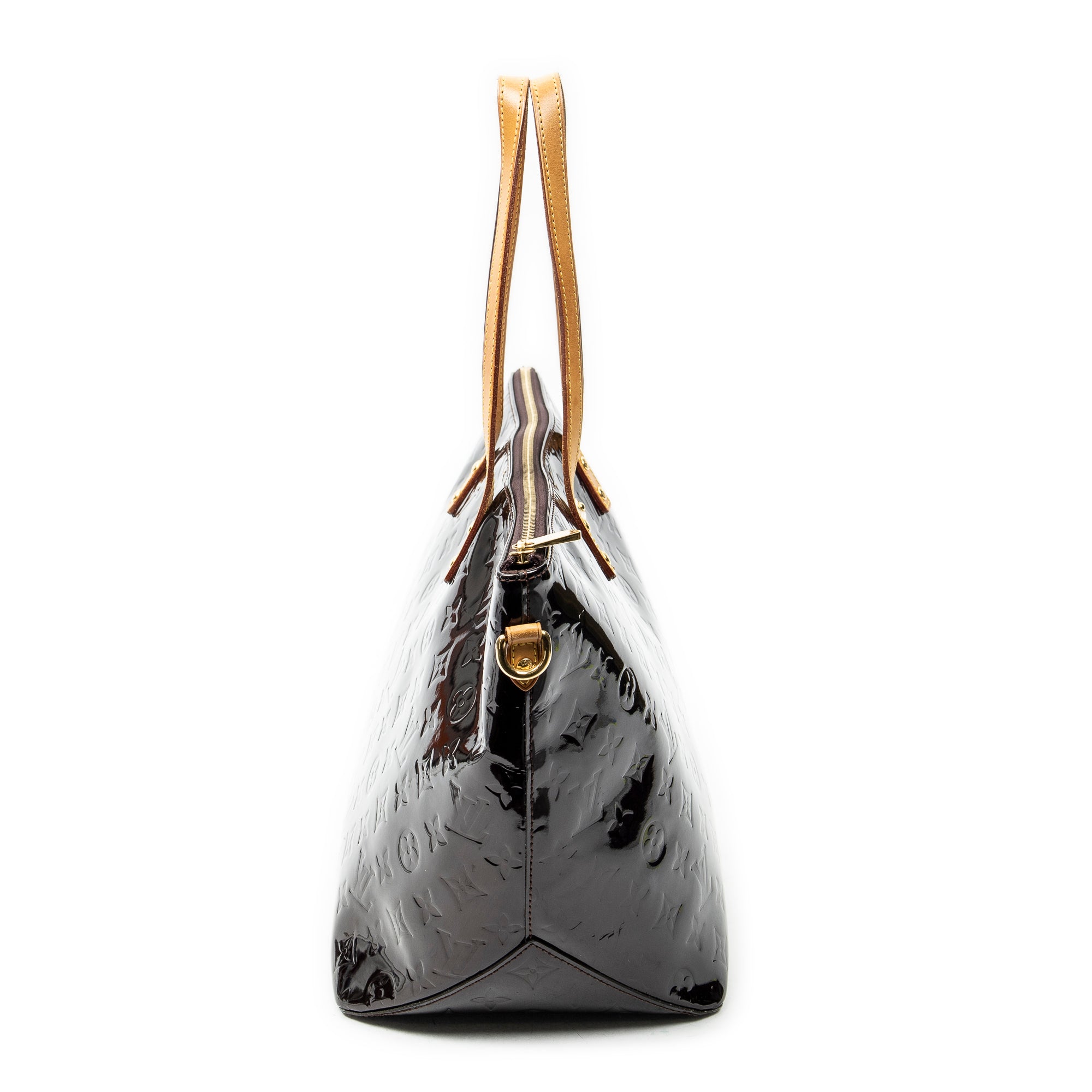 Sac porté épaule Bellevue GM Amarante Monogram Vernis
