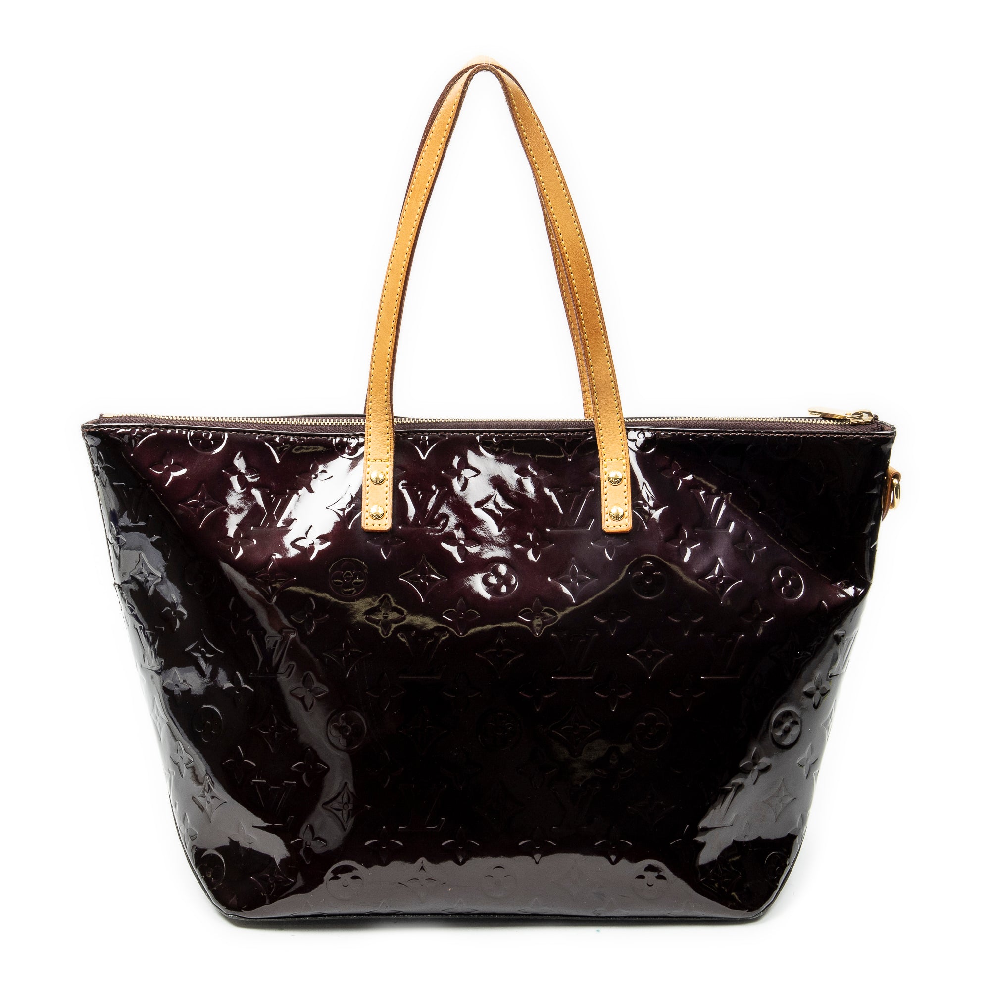 Sac porté épaule Bellevue GM Amarante Monogram Vernis