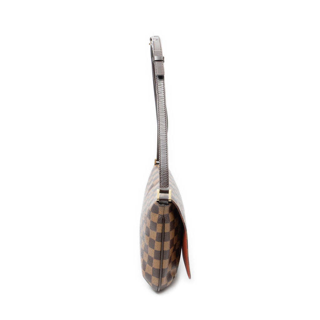 Shoulder Bag Musette Tango Long Strap Brown Damier Ebene