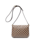 Shoulder Bag Musette Tango Long Strap Brown Damier Ebene