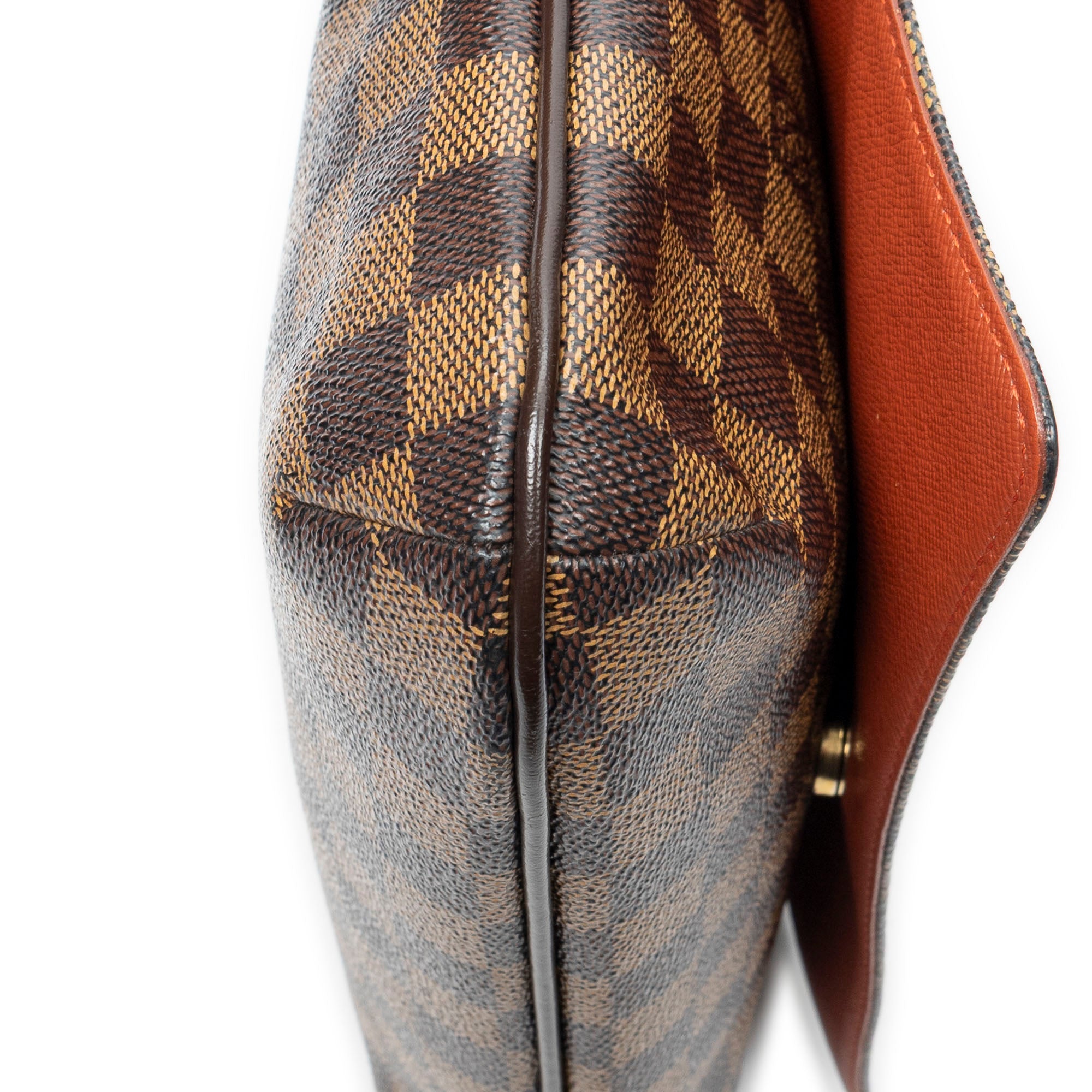 Shoulder Bag Musette Tango Long Strap Brown Damier Ebene
